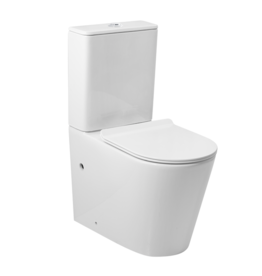 Linea Uno Ista 67 - Glans wit - Staand toiletset