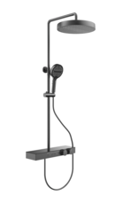 Linea Uno Tormi - Gun metal - Thermostaat doucheset opbouw