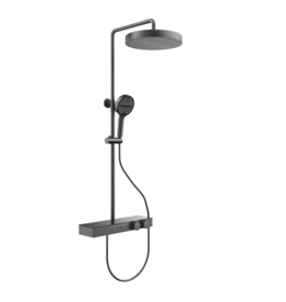 Linea Uno Tormi - Gun metal - Thermostaat doucheset opbouw