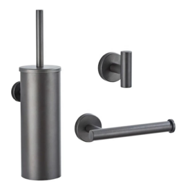 Linea Uno Sala - Gun metal - Accessoire set
