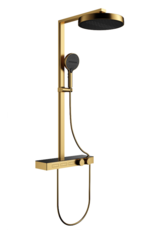 Linea Uno Parro - Goud - Piano button - Doucheset opbouw