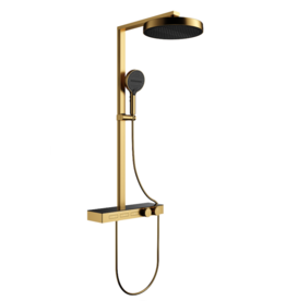 Linea Uno Parro - Goud - Piano button - Doucheset opbouw