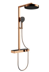 Linea Uno Parro - Rosé goud - Piano button - Doucheset opbouw
