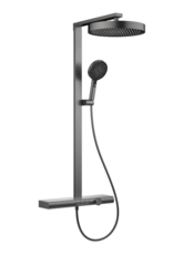 Linea Uno Zula - Gun metal - Piano button - Doucheset opbouw