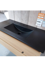 Linea Uno OP=OP Wastafel zwart 100 x 47 cm nr34