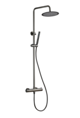 Linea Uno Boga - Gun metal - Thermostaat doucheset opbouw