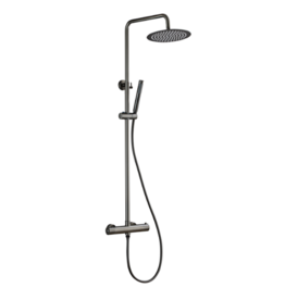 Linea Uno Boga - Gun metal - Thermostaat doucheset opbouw