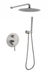 Linea Uno Brausegarnitur eingebaut Hobro (Rostfreier Stahl) - Copy - Copy - Copy - Copy - Copy