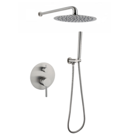 Linea Uno Brausegarnitur eingebaut Hobro (Rostfreier Stahl) - Copy - Copy - Copy - Copy - Copy