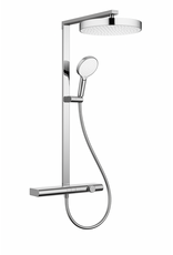 Linea Uno Zula - Chroom - Piano button - Doucheset opbouw