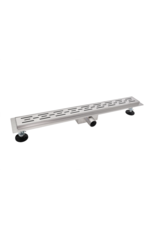 Linea Uno Alfa 90x7cm - RVS - Douchegoot