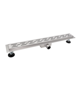 Linea Uno Alfa 90x7cm - RVS - Douchegoot