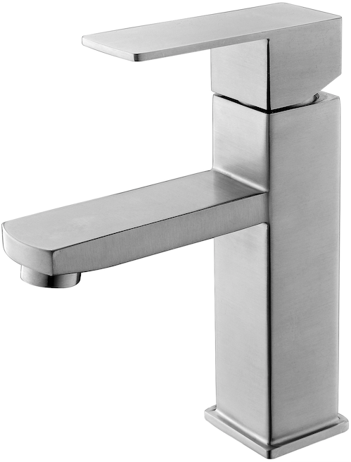 Tapa laag - RVS - Wastafelkraan