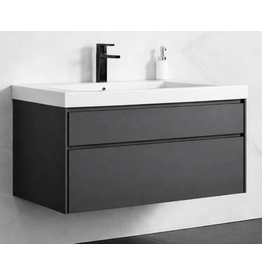 Linea Uno Rani 100 - Donkergrijs - Badmeubel