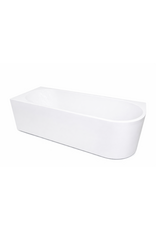 Linea Uno Warvo 180 - Glans wit - Hoekbad links