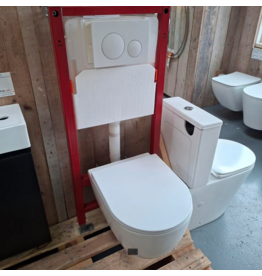 Linea Uno OP=OP Hangtoilet mat wit nr197