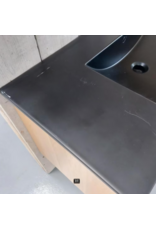 Linea Uno OP=OP Wastafel zwart 100 x 47 cm nr206