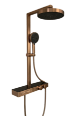 Linea Uno Parro - Koper - Piano button - Doucheset opbouw