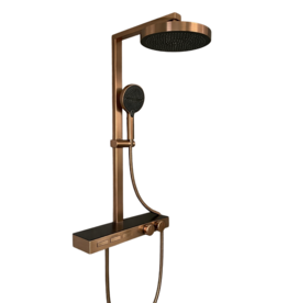 Linea Uno Parro - Koper - Piano button - Doucheset opbouw