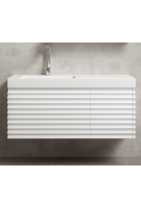 Linea Uno Mynte 100 - Glans wit - Badmeubel