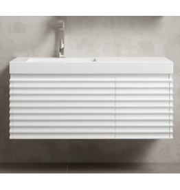 Linea Uno Mynte 100 - Glans wit - Badmeubel