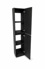 Linea Uno Kode 170 - Mat zwart - Kolomkast