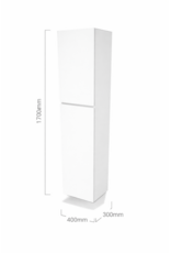 Linea Uno Kode 170 - Glans wit - Kolomkast