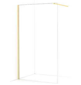 Linea Uno Oslo 90 x 200 - Glans goud - Inloopdouche