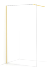 Linea Uno Oslo 120 x 200 - Glans goud - Inloopdouche