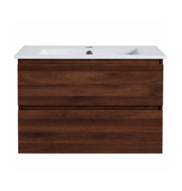 Linea Uno Kode 100 - Walnoot - Badmeubel