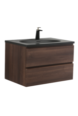 Linea Uno Elda 80 - Walnoot - Badmeubel