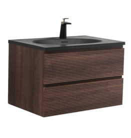 Linea Uno Elda 80 - Walnoot - Badmeubel