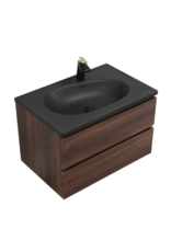 Linea Uno Elda 80 - Walnoot - Badmeubel