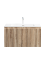 Linea Uno Havi 80 - Licht eiken - Badmeubel