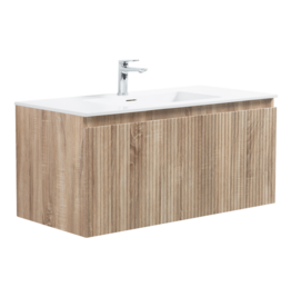 Linea Uno Havi 100 - Licht eiken - Badmeubel