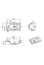 Linea Uno Seki 40 - Licht eiken - Toiletmeubel
