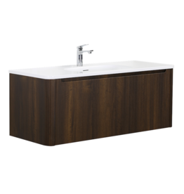 Linea Uno Sano 80 - Walnoot - Badmeubel