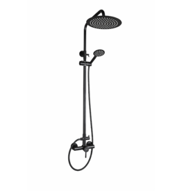 Linea Uno Lida - Mat zwart - Doucheset opbouw