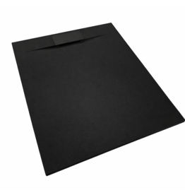 Linea Uno Berka 120x100 cm - Mat zwart - Douchebak