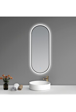 Linea Uno Elor 60 x 80 - Mat zwart - Spiegel