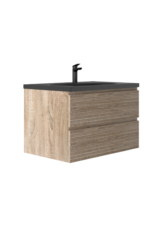 Linea Uno Elda 80 - Licht eiken - Badmeubel