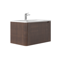 Linea Uno Sano 80 - Walnoot - Badmeubel
