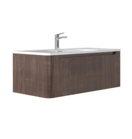 Linea Uno Alve 100 - Walnoot - Badmeubel