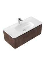 Linea Uno Alve 100 - Walnoot - Badmeubel
