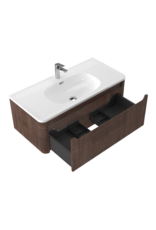 Linea Uno Alve 100 - Walnoot - Badmeubel