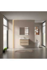Linea Uno Riven 80 - Licht eiken - Badmeubel