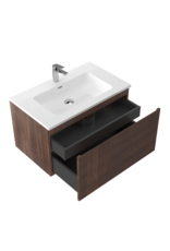 Linea Uno Havi 80 - Walnoot - Badmeubel