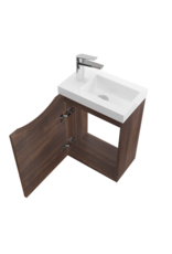 Linea Uno Mela 40 - Walnoot - Toiletmeubel