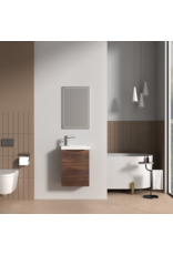 Linea Uno Mela 40 - Walnoot - Toiletmeubel