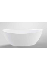 Linea Uno Ruver 180 - Glans wit - Vrijstaand bad